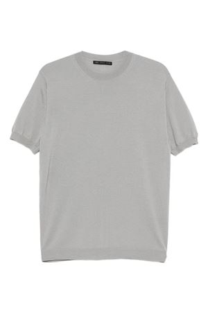 Pullover maniche corte in lana vergine grigio LOW BRAND | L1MFW25266726N064